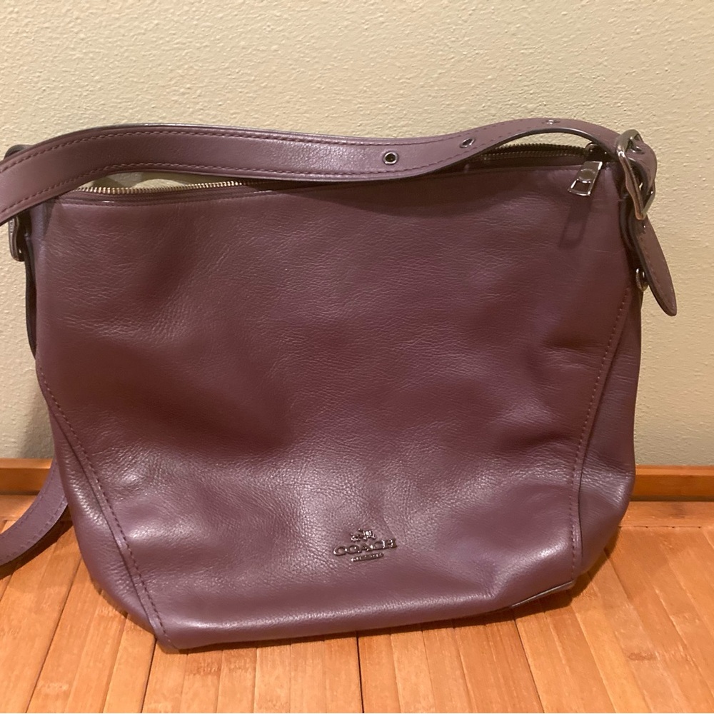 Coach dark brown Leather Shoulder Bag